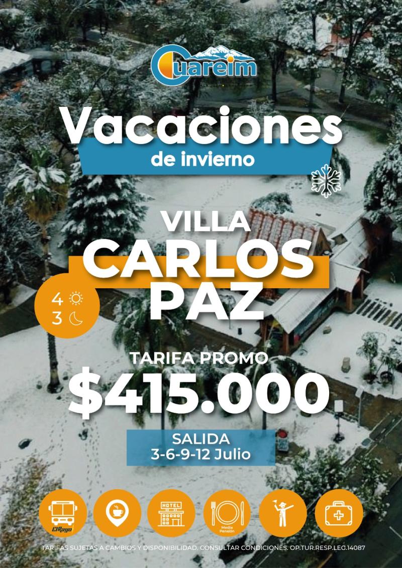 VILLA CARLOS PAZ VACACIONES DE INVIERNO